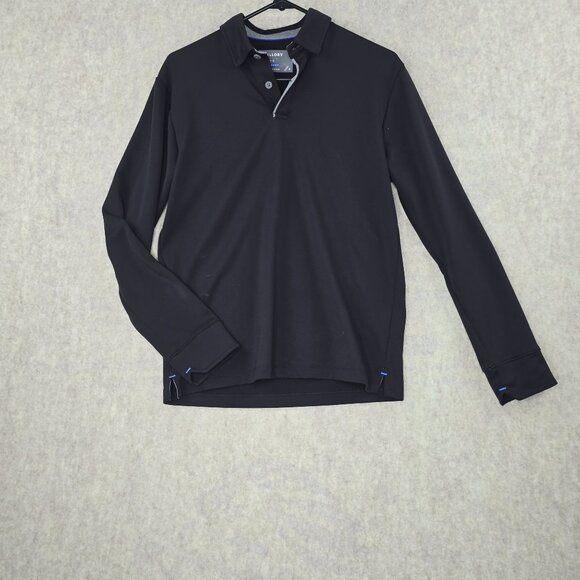Twillory Black Long Sleeve Athleisure Shirt S Polyester - Picture 1 of 8